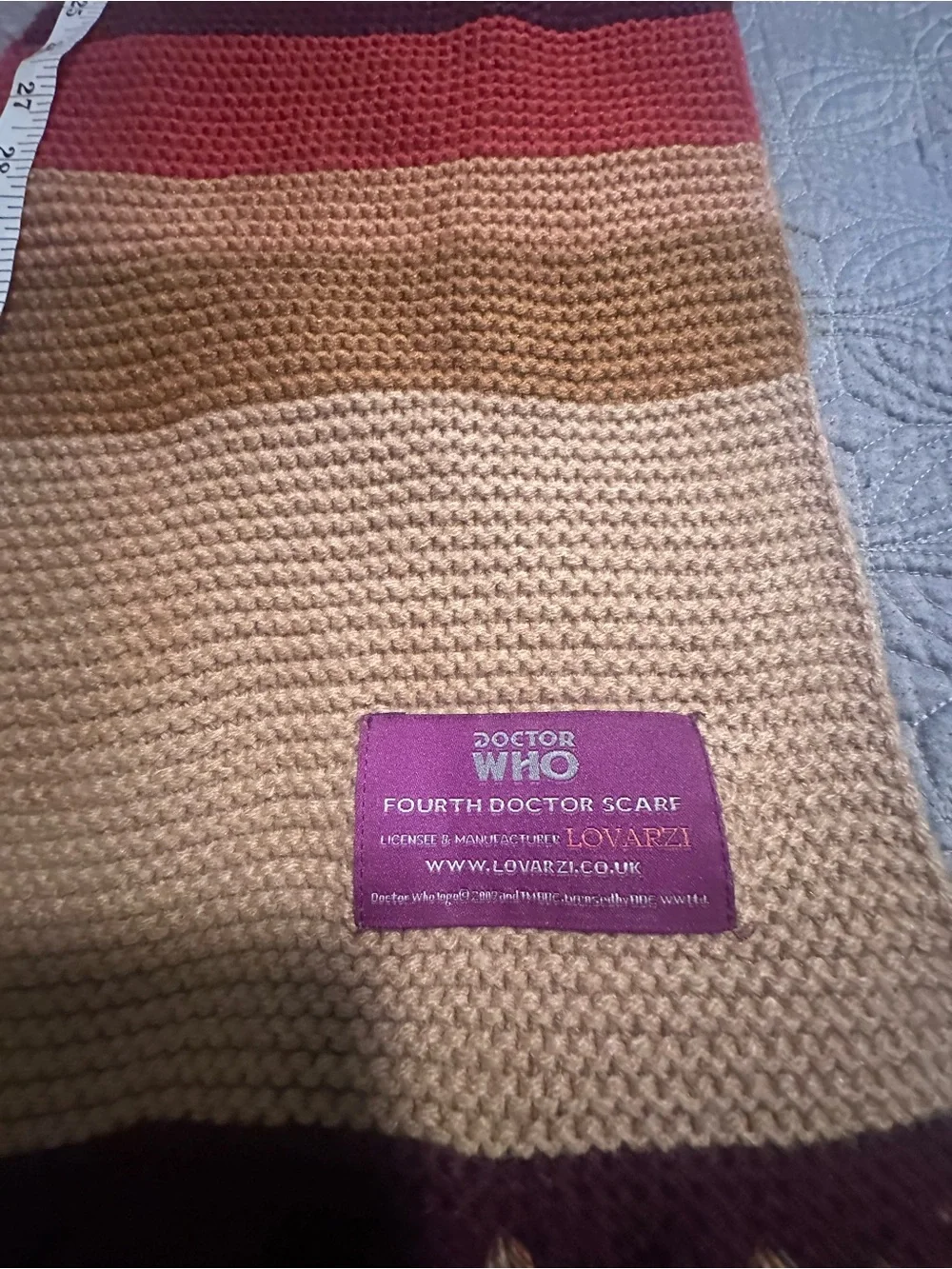 Doctor Who Fourth Doctor Official Licensed Lovarzi Oversized Scarf Tom Baker
